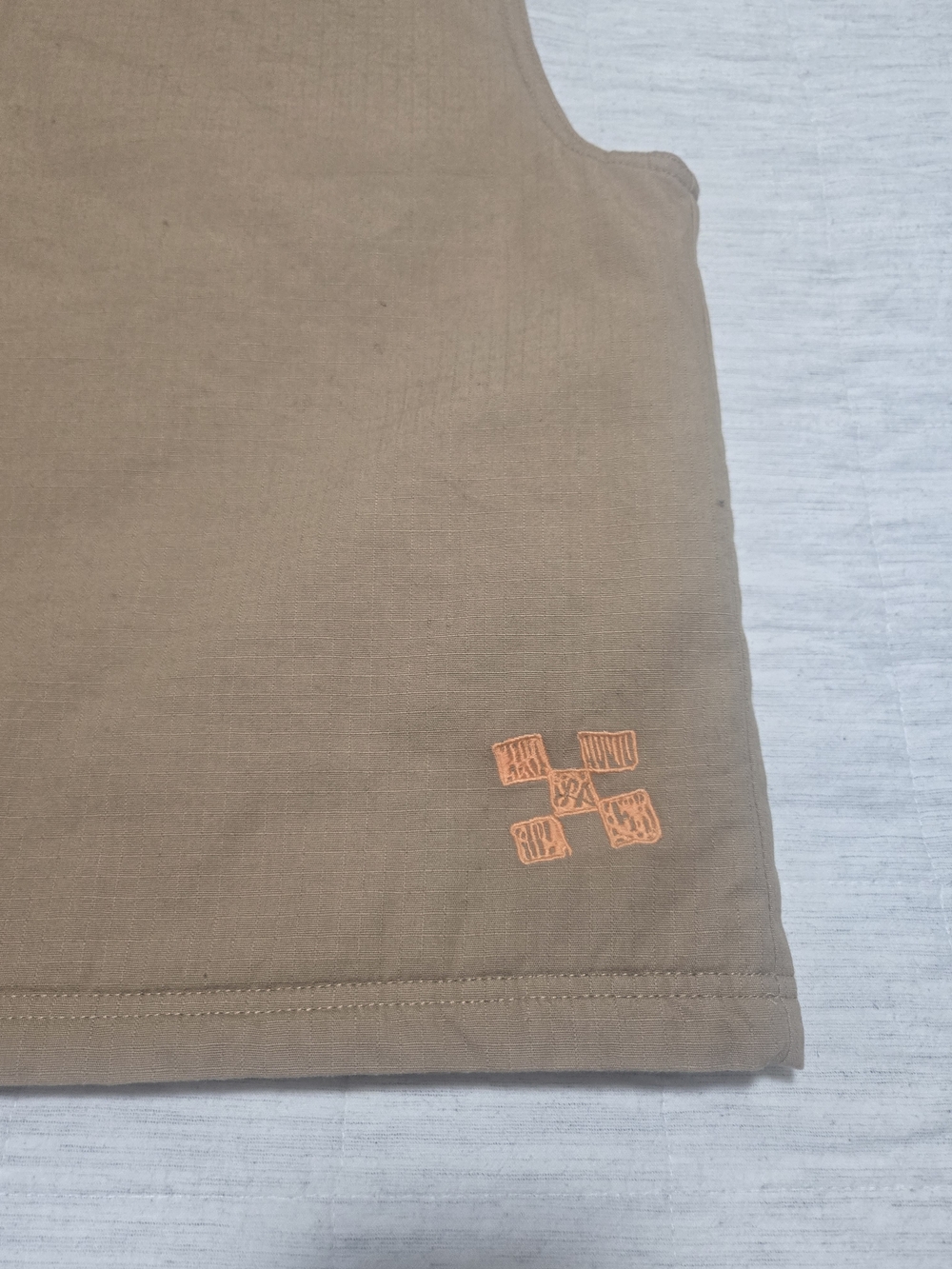 Vans Lizzie Armanto Womens Brown Vest with Orange Zip Trim - Picture 9 of 15